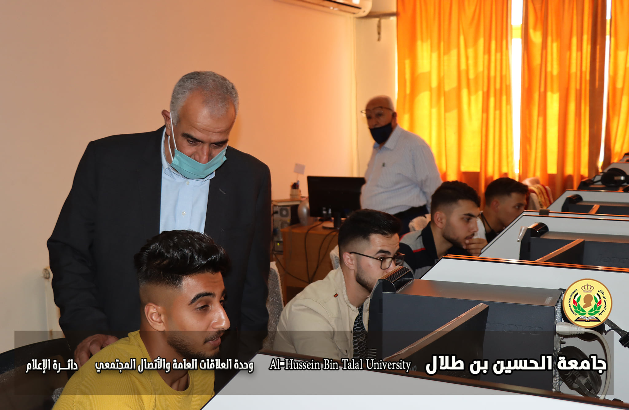 The university president's tour of the examination halls